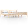 Solid Wood Bed Frame 200x200 cm | Modern Bedroom Furniture