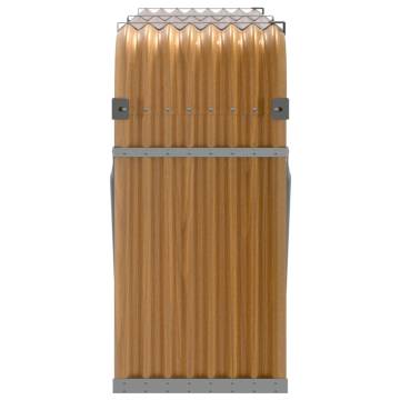 Log Holder Light Brown 180x45x100 cm | Galvanised Steel