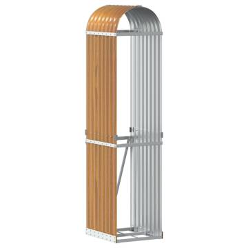 Log Holder Light Brown 40x45x170cm | Durable Galvanised Steel