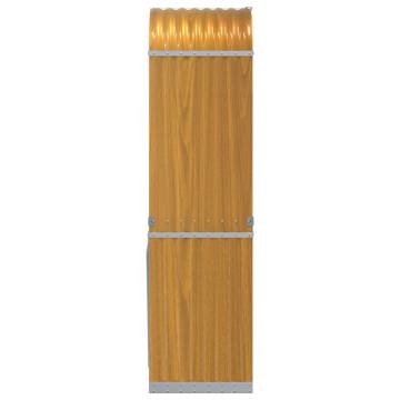 Log Holder Light Brown 40x45x170cm | Durable Galvanised Steel