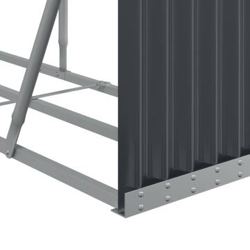 Log Holder Anthracite 234x45x100 cm - Heavy-Duty Steel