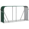 Sturdy Green Log Holder 180x45x100 cm in Galvanised Steel