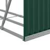 Sturdy Green Log Holder 180x45x100 cm in Galvanised Steel