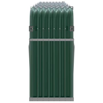 Log Holder Green 300x45x100 cm Galvanised Steel | Hipo Market