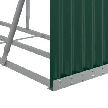 Log Holder Green 300x45x100 cm Galvanised Steel | Hipo Market