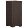 Plastic Cabinet 40x43x85.5 cm - Brown Wood Design Storage