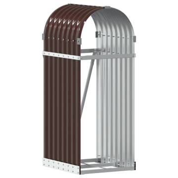 Log Holder Brown 40x45x100 cm - Durable Galvanised Steel