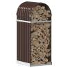 Log Holder Brown 40x45x100 cm - Durable Galvanised Steel