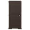 Plastic Cabinet 40x43x85.5 cm - Brown Wood Design Storage