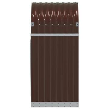 Log Holder Brown 40x45x100 cm - Durable Galvanised Steel