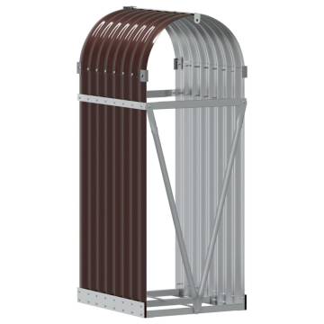 Log Holder Brown 40x45x100 cm - Durable Galvanised Steel