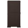 Plastic Cabinet 40x43x85.5 cm - Brown Wood Design Storage