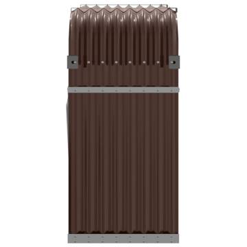 Log Holder Brown 120x45x100 cm - Galvanised Steel | HipoMarket