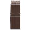 Log Holder Brown 120x45x140 cm | Galvanised Steel Storage