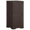 Plastic Cabinet 40x43x85.5 cm - Brown Wood Design Storage