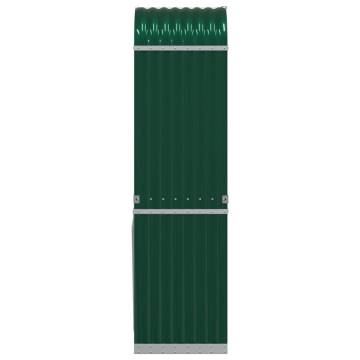 Log Holder Green 40x45x170 cm | Durable Galvanised Steel