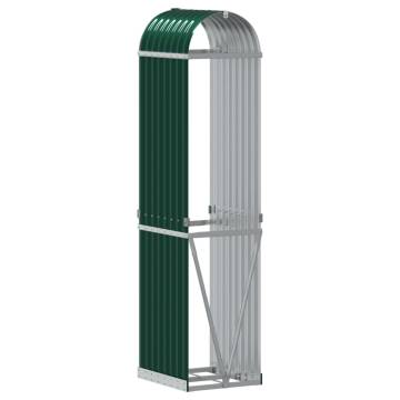 Log Holder Green 40x45x170 cm | Durable Galvanised Steel