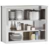 Stainless Steel Kitchen Wall Cabinet with Shelves | HipoMarket