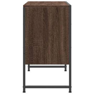 Brown Oak Bathroom Sink Cabinet - 80x33x60 cm | HipoMarket