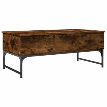 Elegant Coffee Table in Smoked Oak - 100x50x40 cm