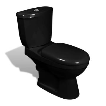 Stylish Black Toilet with Cistern | Modern Design | HipoMarket