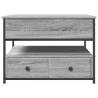 Elegant Grey Sonoma Coffee Table - Engineered Wood & Metal