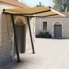 Manual Retractable Awning with Posts 3x2.5 m Yellow and White Colour yellow and white Size 3 x 2.5 m Quantity in Package 1 