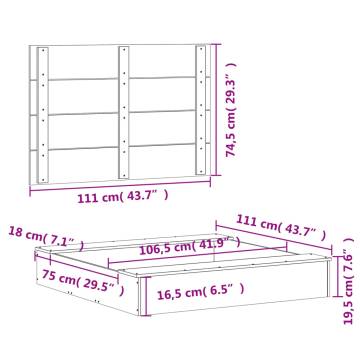 Sandpit with Cover - Solid Pine Wood | 111x111 cm | Hipomarket