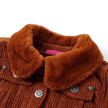 Kids' Jacket Corduroy Cognac 104 | Quality Children's Wear