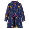 Kids' Dress with Long Sleeves and Drawstring Navy 92 Size 92 (1.5-2y) 