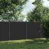 Fence Panel Grey 353x186 cm WPC Colour grey Size 353 x 186 cm Quantity in Package 1 