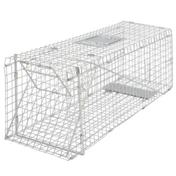 Galvanised Live Trap 80 cm - Safe & Humane Animal Capture