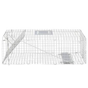 Galvanised Live Trap 80 cm - Safe & Humane Animal Capture