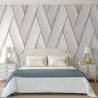 Geometric White and Gold Wallpaper - DUTCH WALLCOVERINGS