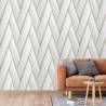 Geometric White and Gold Wallpaper - DUTCH WALLCOVERINGS