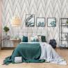 Geometric White and Gold Wallpaper - DUTCH WALLCOVERINGS