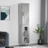 Highboard Grey Sonoma 34.5x34x180 cm Engineered Wood Colour grey sonoma Quantity in Package 1 Model 1 glass door 