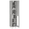 Highboard Grey Sonoma - Stylish Engineered Wood Storage Unit