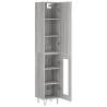 Highboard Grey Sonoma - Stylish Engineered Wood Storage Unit