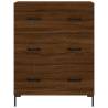 Stylish Highboard Brown Oak - 69.5x34x180 cm Engineered Wood