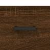 Stylish Highboard Brown Oak - 69.5x34x180 cm Engineered Wood