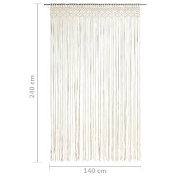 Handmade Macrame Curtain 140x240 cm - Cotton | HipoMarket