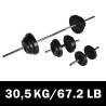 Barbell +2 Dumbbell Set 30.5kg - Home Workout Equipment