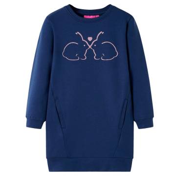 Kids' Sweatshirt Dress Navy 92 - Comfortable & Stylish