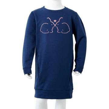 Kids' Sweatshirt Dress Navy 92 - Comfortable & Stylish