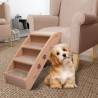 Folding Dog Stairs Brown - Easy Access for Small & Large Pets