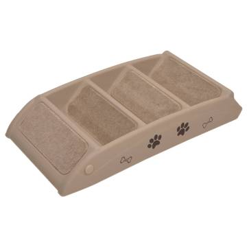 Folding Dog Stairs Brown - Easy Access for Small & Large Pets