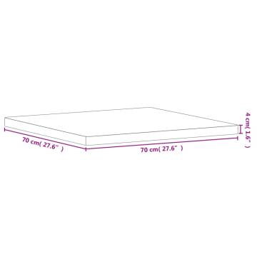 Solid Beech Table Top 70x70 cm | Durable & Versatile