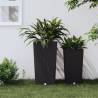 Planter with Removable Inner Anthracite 21 / 49 L PP Rattan Colour anthracite Size 49 l Quantity in Package 1 