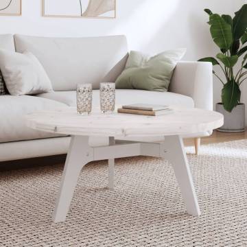 Round White Table Top Ø90 cm - Solid Pine | HIPO Market